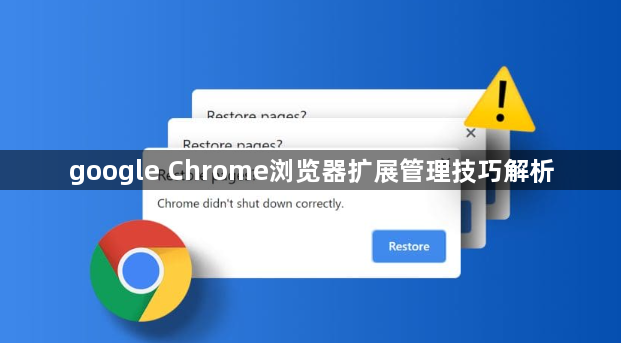 google Chrome浏览器扩展管理技巧解析1