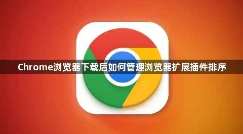 Chrome浏览器下载后如何管理浏览器扩展插件排序1