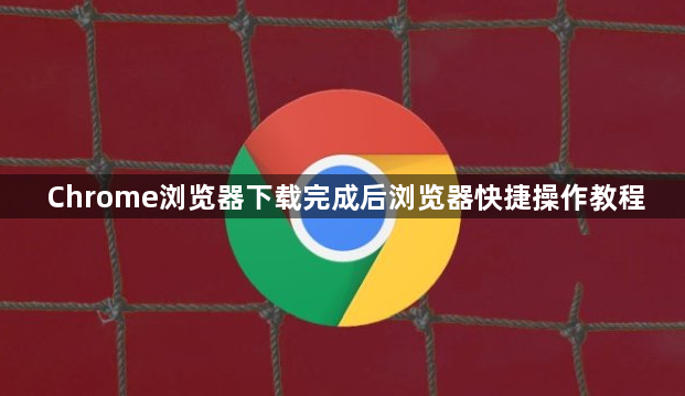 Chrome浏览器下载完成后浏览器快捷操作教程1