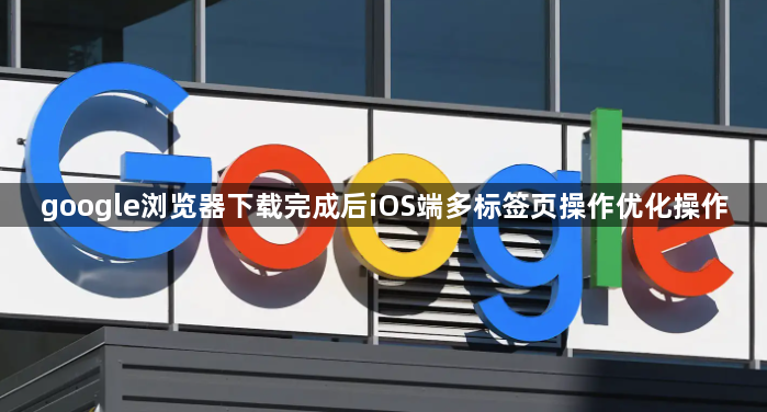 google浏览器下载完成后iOS端多标签页操作优化操作1