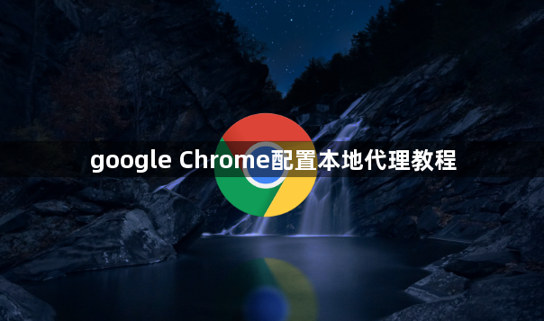 google Chrome配置本地代理教程1