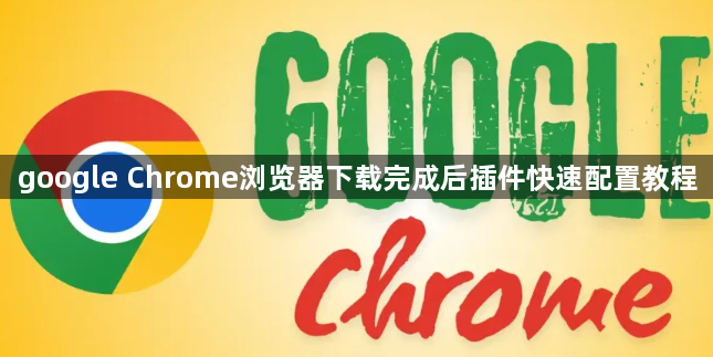 google Chrome浏览器下载完成后插件快速配置教程1