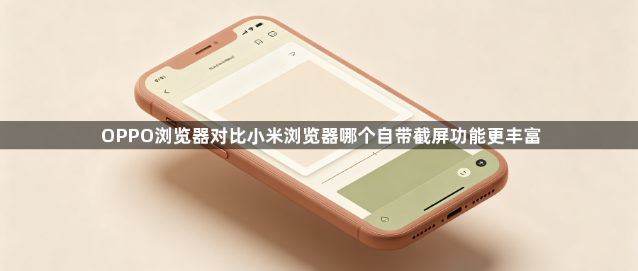 OPPO浏览器对比小米浏览器哪个自带截屏功能更丰富1