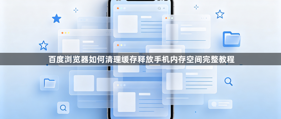 百度浏览器如何清理缓存释放手机内存空间完整教程1