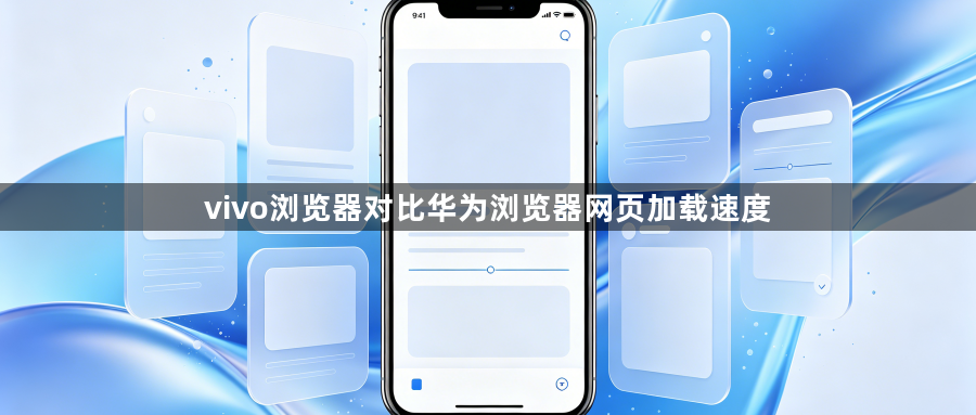 vivo浏览器对比华为浏览器网页加载速度1