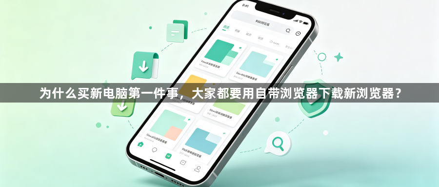 为什么买新电脑第一件事,大家都要用自带浏览器下载新浏览器?1