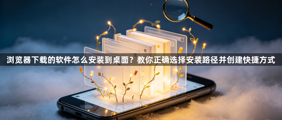 浏览器下载的软件怎么安装到桌面？教你正确选择安装路径并创建快捷方式1