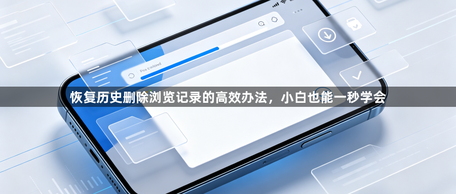 恢复历史删除浏览记录的高效办法，小白也能一秒学会1