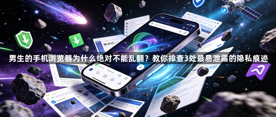男生的手机浏览器为什么绝对不能乱翻？教你排查3处最易泄露的隐私痕迹1