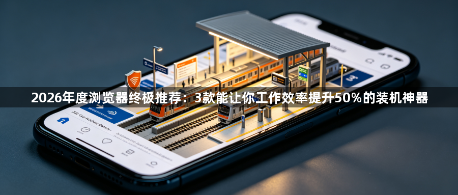 2026年度浏览器终极推荐：3款能让你工作效率提升50%的装机神器1