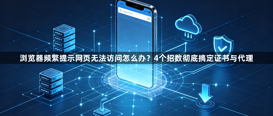 浏览器频繁提示网页无法访问怎么办？4个招数彻底搞定证书与代理1