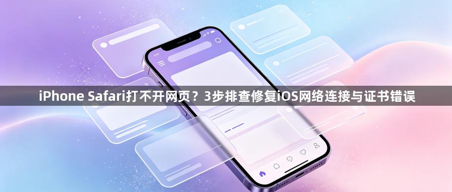 iPhone Safari打不开网页？3步排查修复iOS网络连接与证书错误1