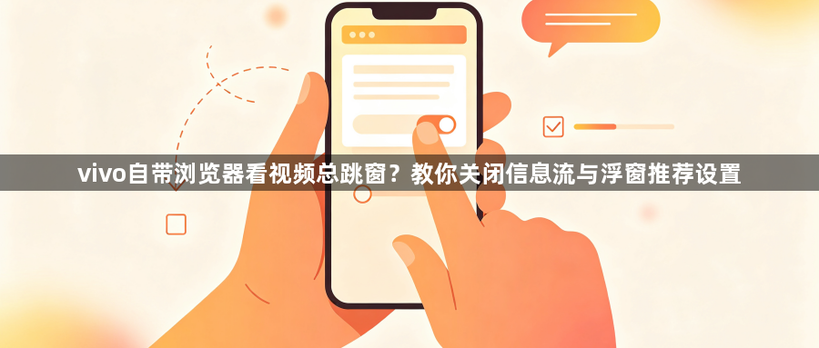 vivo自带浏览器看视频总跳窗？教你关闭信息流与浮窗推荐设置1