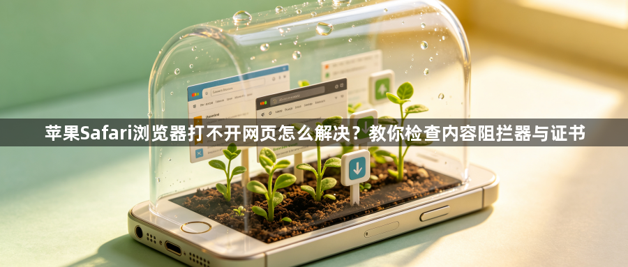 苹果Safari浏览器打不开网页怎么解决？教你检查内容阻拦器与证书1