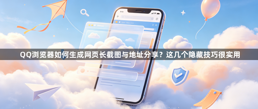 QQ浏览器如何生成网页长截图与地址分享？这几个隐藏技巧很实用1