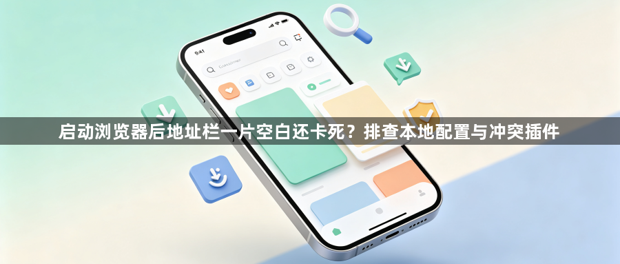 启动浏览器后地址栏一片空白还卡死？排查本地配置与冲突插件1