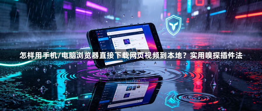 怎样用手机/电脑浏览器直接下载网页视频到本地？实用嗅探插件法1