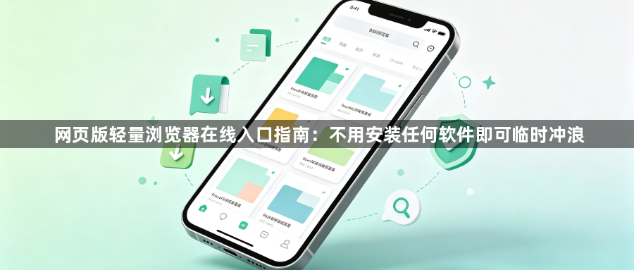 网页版轻量浏览器在线入口指南：不用安装任何软件即可临时冲浪1