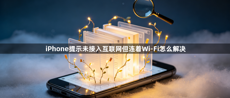 iPhone提示未接入互联网但连着Wi-Fi怎么解决1