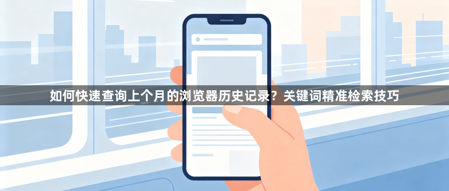 如何快速查询上个月的浏览器历史记录?关键词精准检索技巧1